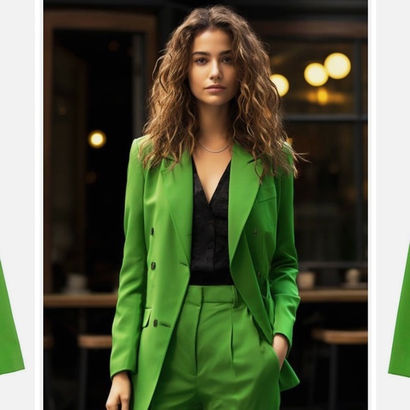 Zara Jackets & Blazers - NWT Zara green blazer